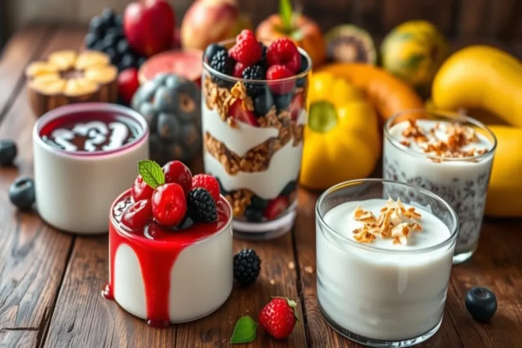 Delicious yogurt desserts Plain Yogurt RECIPES
